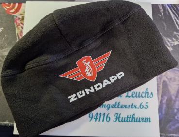 Zündapp Wintermütze – Wärmend, isolierend - Schwarz , mit Rot / weißem Zündapp Logo